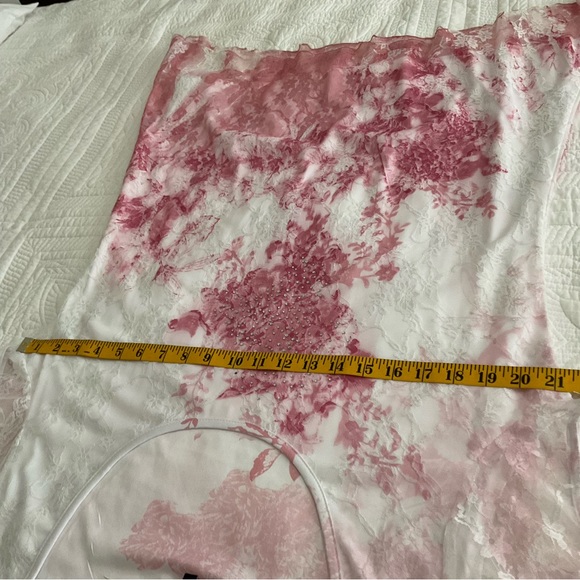 LILY MORGAM, PINK & WHITE FLORAL BLOUSE - Picture 8 of 13